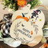Large Size 7inch Wooden Halloween Thanksgiving Ornaments to Paint, DIY Blank Unfinished Pumpkin Wood Discs Ornament for Crafts Hanging Autumn Deco...
