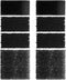 Replacement Sponge for Aquarium Filter(60-100Gal), Fish Tank Filter Replacement Parts, Including 2 x Fine Sponge, 2 x Coarse Sponge & 4 x Carboniz...