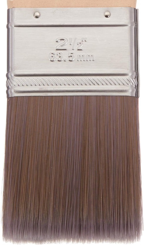 Amazon Basics Flat Edge Master Pro Paint Brush, 2 1/2", Wood Brown...