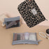 Leopard Print Makeup Bag for Purse Zipper Cosmetic Bag Large Capacity Canvas Makeup Bags Travel Cute Aesthetic Toiletry Bag Accessories Organizer,...