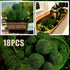 BYHER Moss Balls, 18 PCS Decorative Balls for Centerpiece Bowls - 6pcs 3.2" Natural Dried Balls+ 12pcs 2" Green Moss Balls Vase Bowl Filler (Set o...