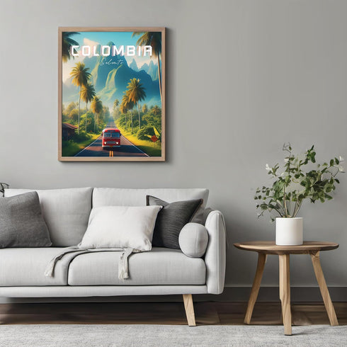 Posterizer 1 pcs-Salento Colombia Valle de Cocora Travel Poster-Adventure Wall Art-GIft for Men Women Teens-Decor for Home & Office- unframed wall...