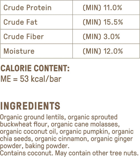 CookiePal Human Grade Dog Treats, Pumpkin and Chia Seed Recipe, Organic Non-GMO and Simple Ingredients, 10 Oz Bag...