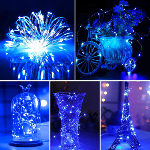 Blingstar USB Powered Fairy Lights, 2 Pack 33Ft 100 LED, Flexible Silver Wire, Mini String Lights for Indoor Christmas Tree/Halloween/Bedroom/Dorm...