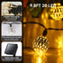 Solar String Lights for Outside, 9.8FT 20LED Outdoor Solar String Lights with 8 Mode, Moroccan Solar Fairy Lights, Waterproof Globe Solar Twinkle ...