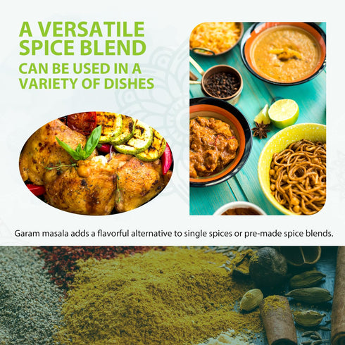 Soeos Garam Masala, 3.2 oz (90g), Garam Masala Spice Powder, All Natural, Vegan, No Colors, Kosher, Indian 8-Spice Blend, Masala Seasoning...