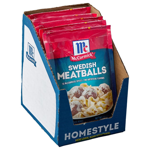 McCormick Swedish Meatballs Seasoning & Sauce Mixes, 2.11 oz (Pack of 6)...