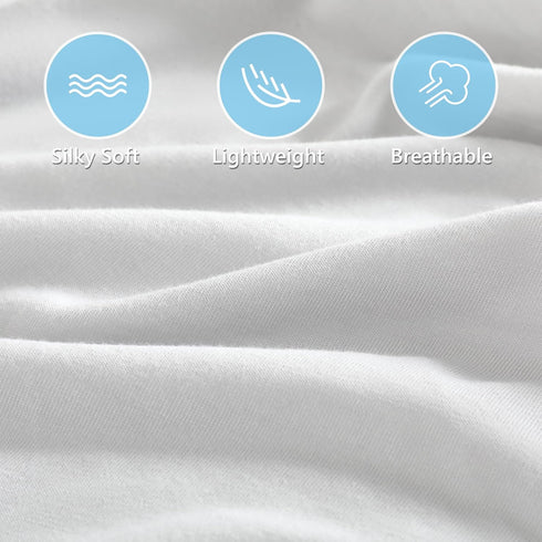 TILLYOU Mini Crib Fitted Sheets 2 Pack - Soft Jersey Knit Microfiber Playpen Bedding Sheet for Baby, Portable Mini Pack n Play Sheet, Machine Wash...