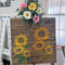 Large Sunflower Stencils for Painting on Wood, 15 inch Sunflower Floral Stencils for Crafts Reusable Wood Burning Drawing Art Flower Paint Stencil...