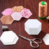 200 Count English Paper Hexagon Shapes Templates Hexagon Piecing Paper for Quilting White Paper Quilting Templates with Hole for Sewing Supplies(2...