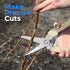 SereneLife Gardening Hand Pruner, Pruning Shear with Straight Stainless Precision-Sharpened Steel Blades, Soft and Comfortable Grip Avoid Hand Fat...