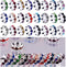 Rhinestone Beads for Pens Making,100pcs 12mm Bulk Beadable Spacer Beads for Pens,Fancy Glitter Wave Diamond Crystal Beads for Bracelet Jewelry Mak...