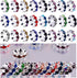 Rhinestone Beads for Pens Making,100pcs 12mm Bulk Beadable Spacer Beads for Pens,Fancy Glitter Wave Diamond Crystal Beads for Bracelet Jewelry Mak...