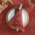 Elrene Home Fashions Elegant Woven Leaves Jacquard Damask Wrinkle Resistant Tablecloth, 70" x 70", Round, Spice Red...