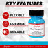 Angelus Acrylic Leather Paint, 1 oz, Blue Turquoise...