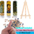 Small Jigsaw Puzzles for Adults 150 Pieces Mini Jigsaw Puzzles Oil Painting Mini Puzzles Tiny Jigsaw Puzzles 6 x 4 Inches,3 Pcs,Mini Easel Include...