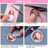 OIIKI 18pcs Rhinestone Round Shape Bezel Pendant Trays with Glass Cabochons and Lobster Clasps Chains Set, 3 Colors Necklace Kit for DIY Crafts Je...