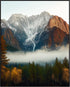 Posterizer 1 pcs-beautiful nature scene with evergreen trees and mountains 4-Landscape & Nature Art-Gift for Art Lovers-Decor for Home & Office- u...