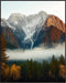 Posterizer 1 pcs-beautiful nature scene with evergreen trees and mountains 4-Landscape & Nature Art-Gift for Art Lovers-Decor for Home & Office- u...