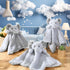 3 Pieces Plush Baby Security Blanket 14 Inch Lovey Soft Fluffy Snuggle Toy Loveys for Babies Stuffed Gift for Newborn, Infant, Toddler, Boys and G...
