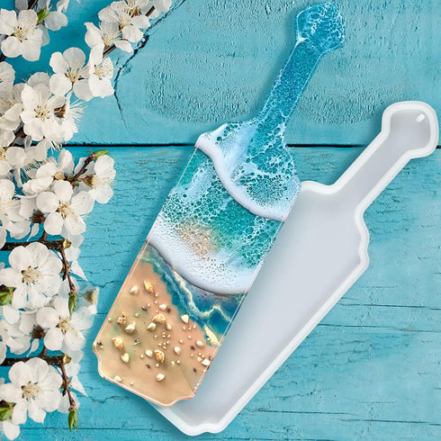 Palksky Resin Paddle Mold - 14 Inch Large Epoxy Resin Casting Tray, Christmas Resin Molds for Beginners, DIY Hanging Decoration...