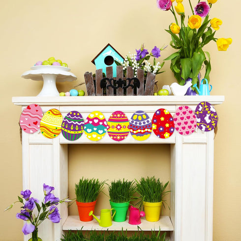 Easter Egg Cutouts for Spring Bulletin Board Classroom Decoration 45Pcs...