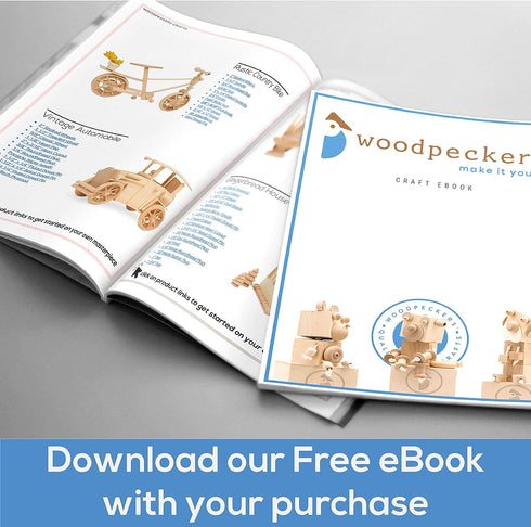 Wood Peg Doll Set, 40 Piece Wood Peg Family (Toy Peg People: Dad, Mom, Angel, Child, Baby) Unfinished for Crafts & Play, by Woodpeckers...