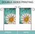 Hello Spring Daisy Flower Garden Flag Double Sided, Floral Butterfly Decorative Yard Outdoor Home Small Decor, Summer Farmhouse Burlap Outside Hou...