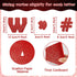 260Pcs Glitter Red Bulletin Board Letters for Classroom 4” Letter Combo Pack Set Numbers Alphabet Poster Board with Adhesive Dots Punctuation Symb...