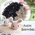 TOAOB 150pcs 6mm Safety Eyes for Amigurumis Craft Crochet Eyes with 150pcs Washers Black Doll Eyes for Crocheting Stuffed Animals Bears Doll Makin...