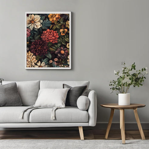 Posterizer 1 pcs-big lush wild flowers-Floral & Botanical Art-Abstract & Modern Art-Decor for Home & Office- UNFRAMED Wall Art...