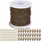 SUNNYCLUE 32.8Feet/10m Antique Bronze Chain Bulk Brass Curb Chain 2.6x2x0.3mm Links Cable Chains for Jewelry Making Chains 100Pcs Iron Jump Rings ...