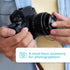 Foto&Tech Camera Lens Cap Leash with Elastic String, Compatible with Universal DSLR SLR Evil Mirrorless Cameras Video (x3)...