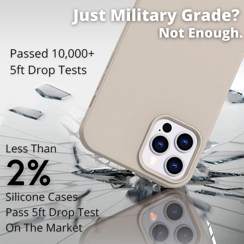 IceSword iPhone 12 Case and iPhone 12 Pro Case 6.1” (2020),Liquid Silicone Case Cover, Soft Microfiber Cloth,Matte Light Beige Tan Cream Warm Sand...