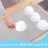 2 Pack Microfiber Dish Drying Mat,24*17 inch Absorbent Dish Drainer Kitchen Counter,Large Size Dish Drying Pad for Countertops,Sinks,Draining Rack...