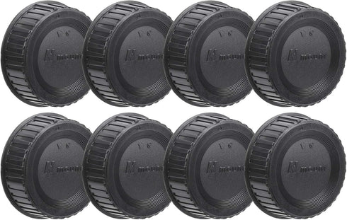 214 8Pcs Hard Plastic Camera Lens Back Cap for Nikon F Mount Camera Lens,Black...