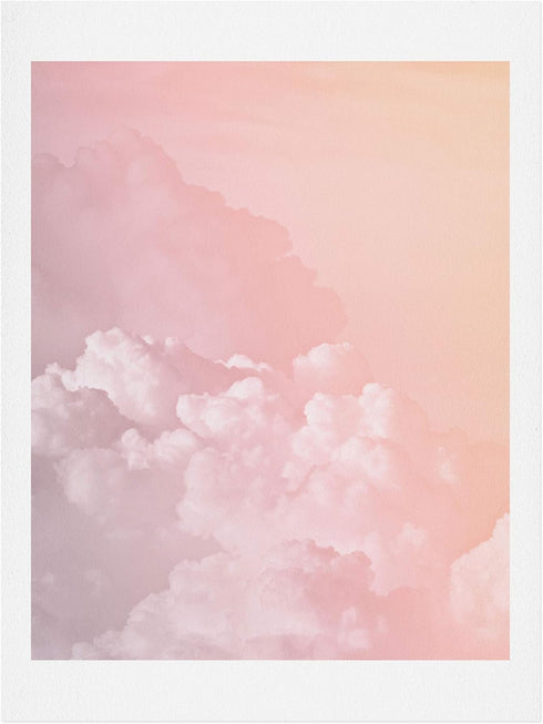 Society6 Monika Strigel Cotton Candy Pastel Clouds Art Print, 11 in x 14 in, Pink...