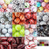 15 Styles Sports Beads Football Baseball Basketball Tennis Volleyball Soccer with 1 Roll of Elastic Rope and a Plastic Box for DIY Bracelet Neckla...
