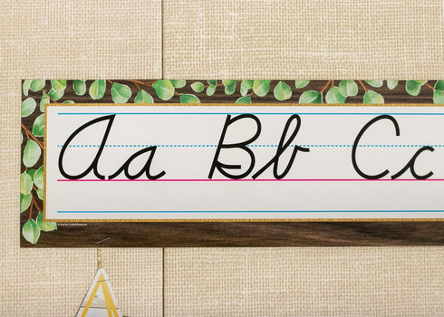 Teacher Created Resources Eucalyptus Cursive Mini Bulletin Board Set...