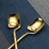 IQCWOOD Coffee Spoons, 5.6 Inches Demitasse Espresso Stainless Steel Small Spoon, Gold Teaspoons for Dessert, Sugar, Tea, Ice Cream, Set of 6...