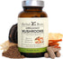 Herbal Roots Organic 8 Mushroom Blend Supplement Capsules - 100% Fruiting Body Extracts - Wellness and Immunity - 60 Vegan Capsules...