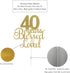 ALPHA K 40th Birthday/Anniversary Cake Topper – 40 Years Blessed & Loved Cake Topper with Gold Glitter...