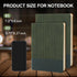 Lined Notebook Journal Notebooks for Work Hardcover Journaling 7.2"x9.6" B5 Leather Journals 160 Pages 100GSM Thick Paper Dark Green...