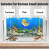 Aquarium Background Poster Water Plants 3D Coral Fish Tank Background Picture Double Sides Fish Tank Stickers 10 20 Gallon Tank 16"x 33"...