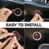TOOLEPIC Push Start Button Cover for Dodge Challenger Charger Durango Accessories 2015-2025-Engine Start Stop Ignition Switch Kit Interior Accesso...