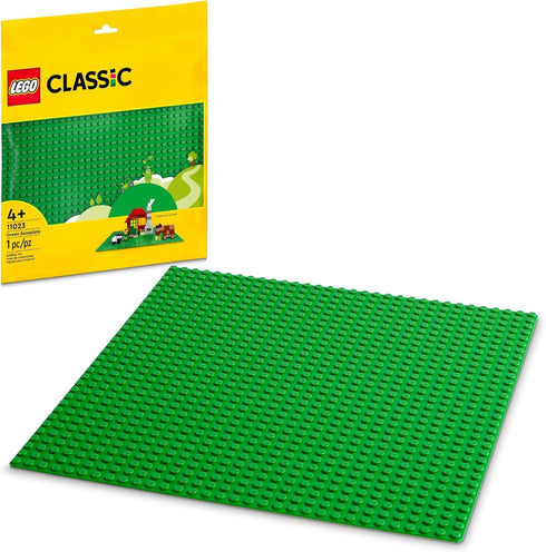 LEGO Classic Green Baseplate, Creative Toy for Back to School, Square 32x32 Stud Foundation to Build and Display Brick Creations, Great for Grassy...