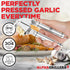 Garlic Press Stainless Steel - Professional Garlic Mincer and Crusher with Silicone Peeler Dishwasher Safe...