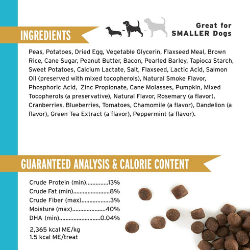 Pet Botanics 4 oz. Pouch Training Rewards Puppy Bites Soft & Chewy, Peanut Butter Flavor, with 200 Treats Per Bag, The Choice of Top Trainers...