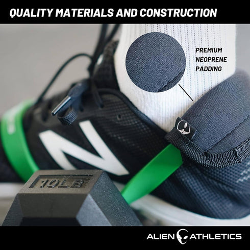 Custom 10" Mini Bands for Attaching Dumbbells to Your Feet | Perfect for Hip Flexor Raises, Hamstring Curls, Leg Extensions and Tibialis Raises | ...