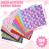100 Pcs 8 x 8 Inch Cotton Fabric Square Patchwork Fabrics No Repeat Cotton Printed Floral Craft Quilting Fabric Craft Flower Fabric Patchwork Bund...